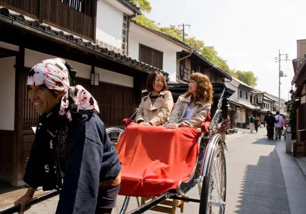 日本.岡山|倉敷白璧屋群、江戸風情的町屋、大原美術館|人力車體驗